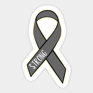 Brain Cancer Strong Sticker